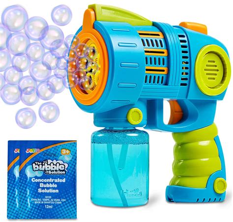 Sloosh Bubble Gun Machine With Bubble Refill Solution 5000