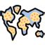 Pandemic Plague Disease Map Transmission Icons