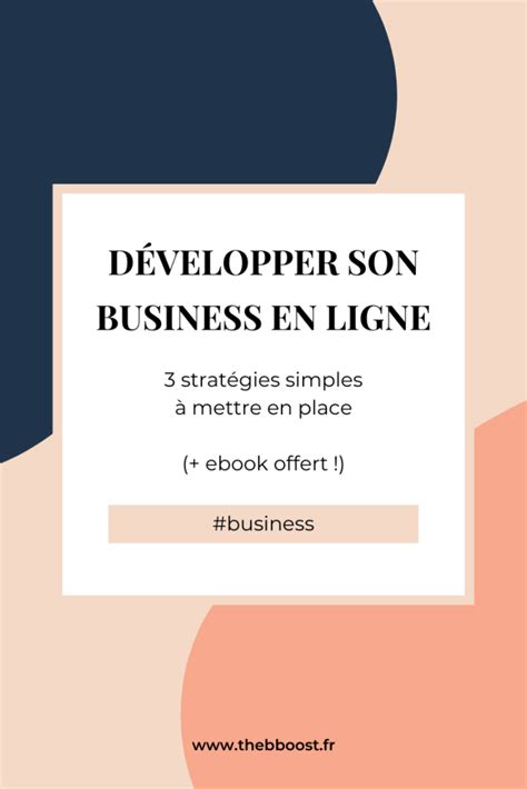 Strat Gies Pour D Velopper Son Business En Ligne Thebboost