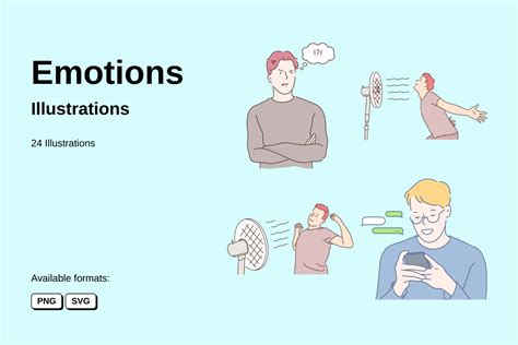 Premium Emotions Illustration pack from People Illustrations