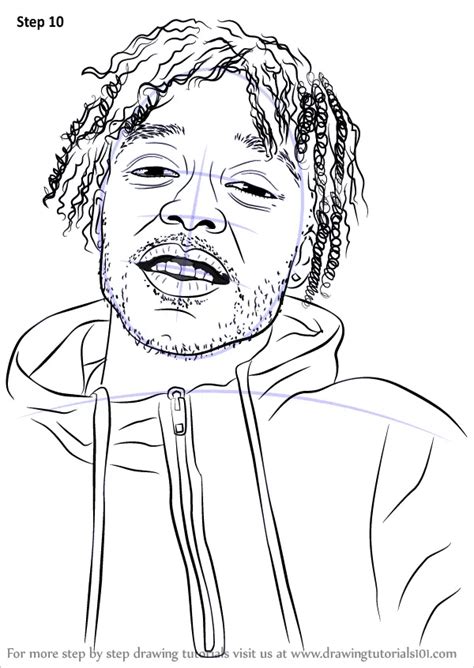 Learn How to Draw Lil Uzi Vert (Rappers) Step by Step : Drawing Tutorials