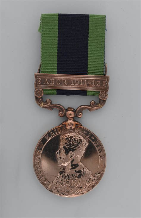 Replica India General Service Medal With Clasp Abor