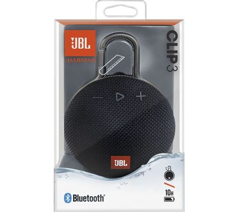 Consumer Electronics Home Garden Black JBL JBLCLIP3BLK Clip 3