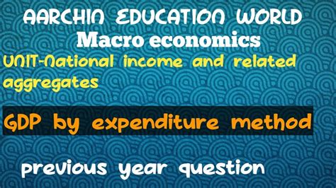 Anumerical Of GDP By Expenditure Method A Numerical YouTube