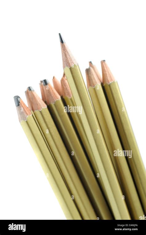 Whole And Broken Pencils Stock Photo Alamy