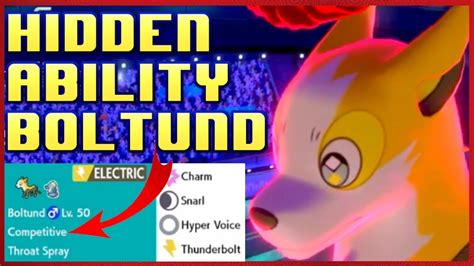 Hidden Ability Boltund Vgc 2020 Isle Of Armor Pokemon Sword And Shield