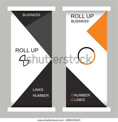 Vertical Banner Design Signboard Advertising Brochure Stock Vector ...