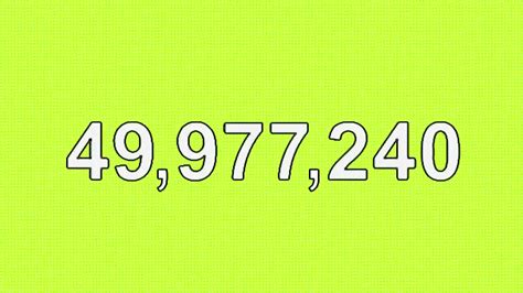 My Numbers 1 To 1 Quintillion 20x Speed Youtube