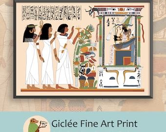 Nekhbet Art Print, Ancient Egyptian Vulture God, Egypt Goddess, Hieroglyphs Wall Art, Mythology ...