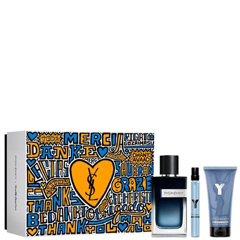 YSL Y Eau De Parfum 100ml Trio Gift Set Gratis Lieferservice Weltweit