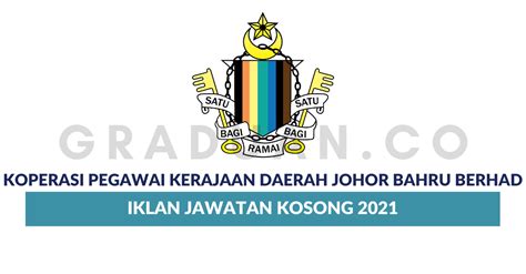 Permohonan Jawatan Kosong Koperasi Pegawai Kerajaan Daerah Johor Bahru