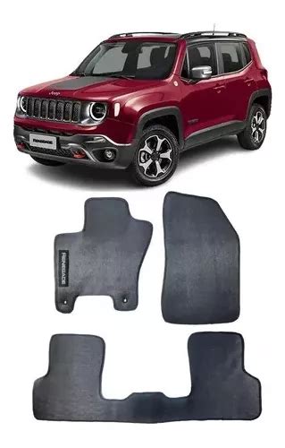 Tapete Borracha Jeep Renegade 2015 A 2018 Preto Parcelamento Sem Juros