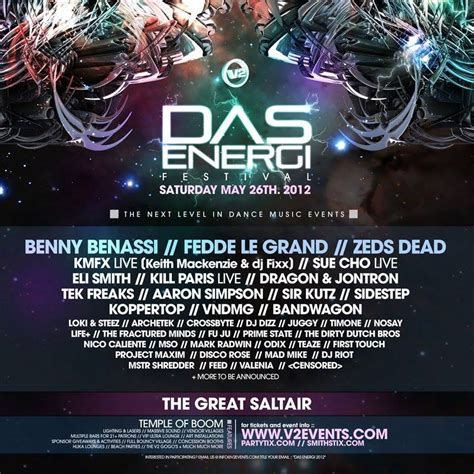 Lineup Das Energi