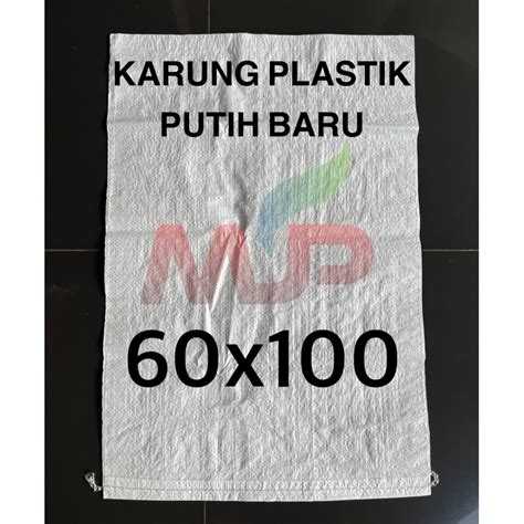 Jual KARUNG PLASTIK BARU 60x100cm SETARA GABAH 50KG 60cm X 100cm