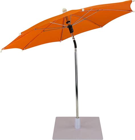 Tafelparasol Oranje van WDMT ø 60 x 56 cm mini parasol balkon