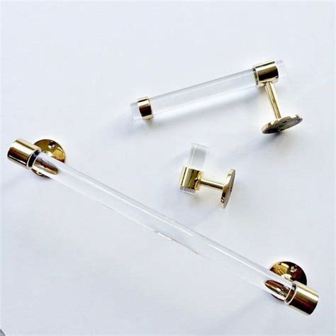 Lucite Robe Hook Polished Brass And Satin Brass Towel Hook Wall Hook Wall Hook Modern