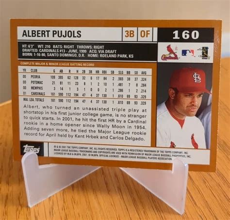 2002 Topps Albert Pujols All Star Rookie 160 EBay