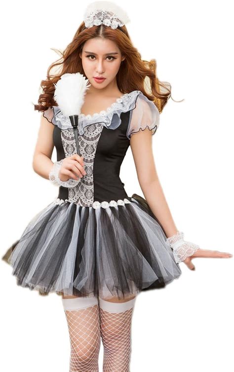 Jj Gogo French Maid Dress Sexy Naughty Halloween Maid