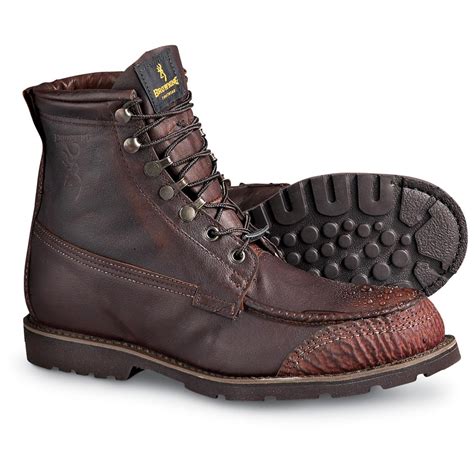 Mens Browning® 7 Gore Tex® Kangaroo Leather Boots Brown 134622