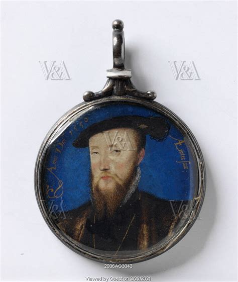 Portrait Miniature Of An Unknown Man Possibly Edward Seymour A Copy