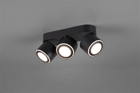 Moderne Zwarte Plafondlamp Spots Trio Leuchten Taurus Directlampen Nl