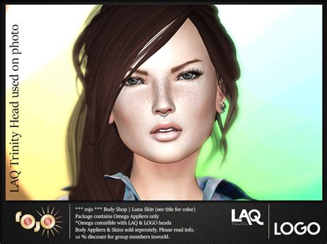 Second Life Marketplace Rojo Logo And Laq Head Applier Luna