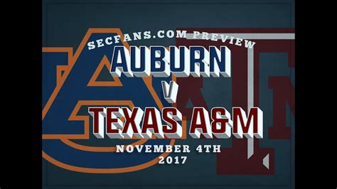 Auburn Vs Texas Aandm Preview And Predictions 2017 College Football Au Tamu Youtube