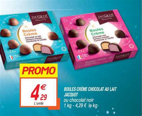 Promo Boules Cr Me Chocolat Au Lait Jacquot Chez Netto Icatalogue Fr