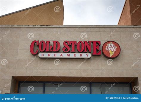 Cold Stone Creamery Restaurant Sign Editorial Image Image Of Name