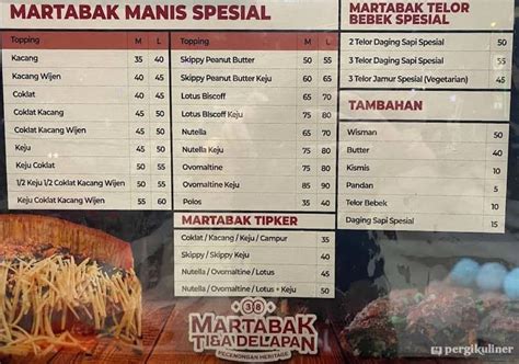 Selalu Diperbarui Menu Martabak Pecenongan Heritage Gading Serpong