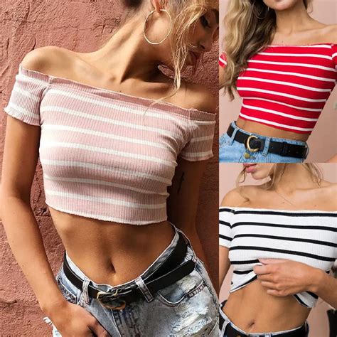 Free Shipping Streetwear Women Sexy Casual Off Shoulder Tank Top Vest