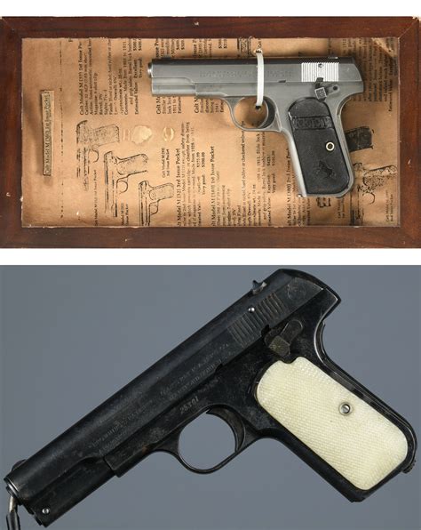 Two Colt Pocket Hammerless Semi Automatic Pistols Rock Island Auction