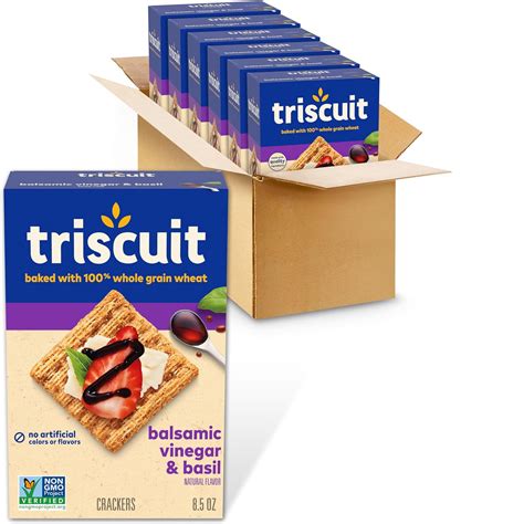 Triscuit Balsamic Vinegar And Basil Whole Grain Wheat