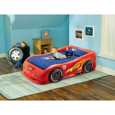 Disney Cars Lightning Mcqueen Twin Bed - Walmart.com