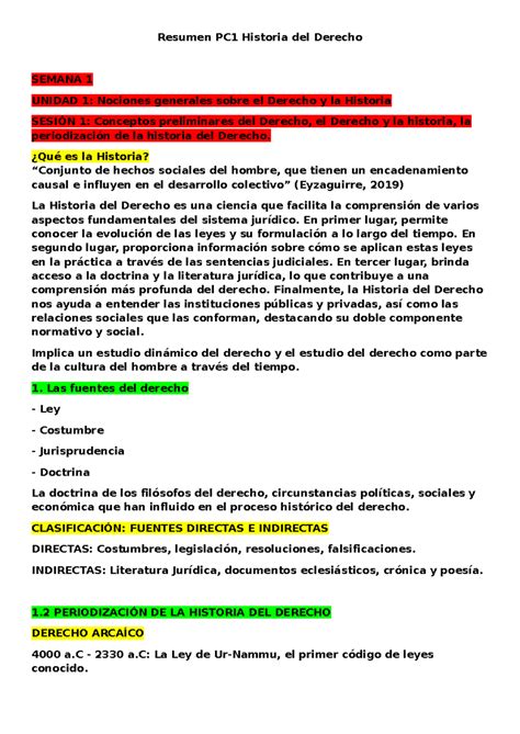 Resumen Definitivo Pc1 Historia Del Derecho Resumen Pc1 Historia Del