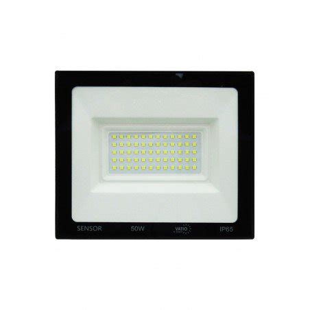 Pr Ps Lampara Proyector Rectangular Led W Lm Smd Con Sensor