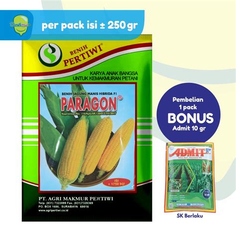 Jual Benih Jagung Manis PARAGON 250 GR Shopee Indonesia