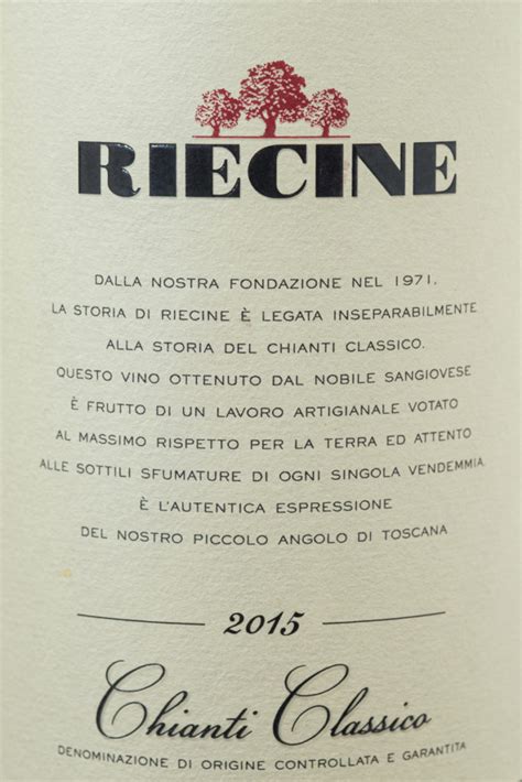 Chianti Classico DOCG Rosso 2015 Von Riecine Weinblog