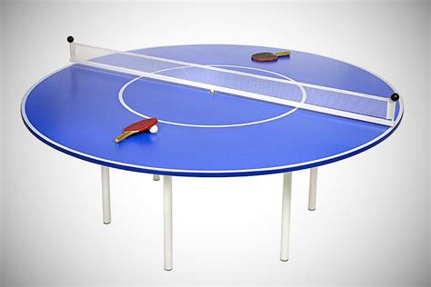 Ping Meets Pong Round Ping Pong Table Grumpyfoot