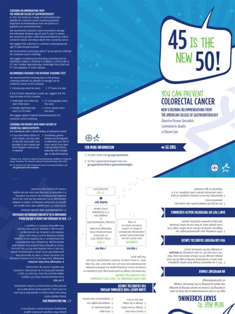 22crc 45new50 Brochure Trifold Print Download Free Pdf Colorectal