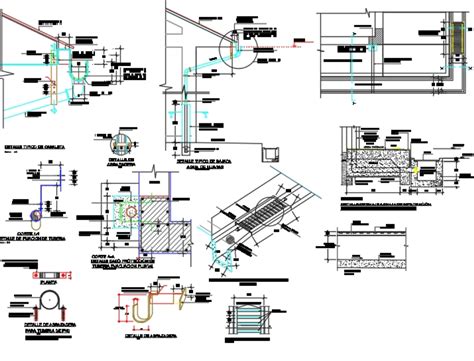 Desagüe pluvial en AutoCAD Descargar CAD 425 26 KB Bibliocad