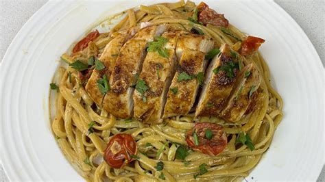 Recette De Linguines Ultra Cremeuses Au Poulet Youtube