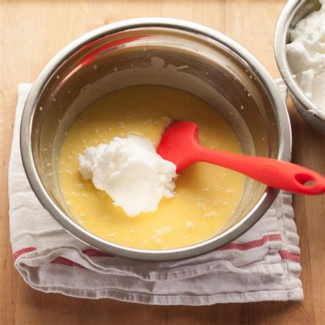 How To Fold Egg Whites Or Whipped Cream Into A Batter Kitchn