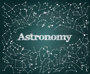 Astronomy background space signs and symbols Vector Image