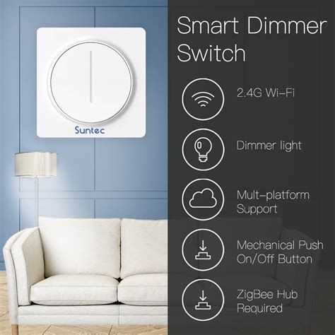 Tuya WiFi Smart Home WiFi Light Dimmer Switch Smart Life Tuya APP UK