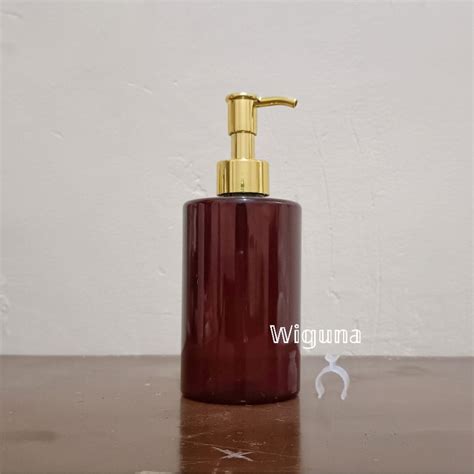 Jual Botol Pump 250ml Amber Botol PET 250ml Coklat Tutup Pump Luxury