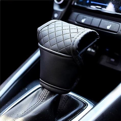 Amazon IHOTDER Leather Car Gear Shift Cover Anti Slip Automatic