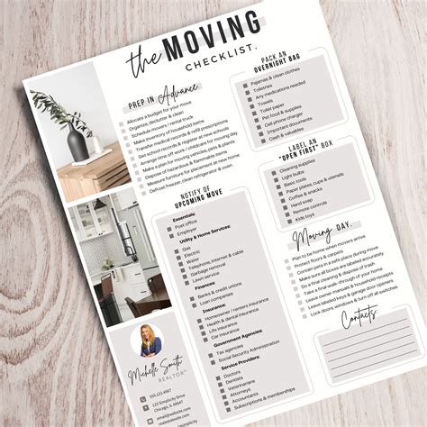 Real estate moving checklist realtor moving guide printable etsy – Artofit