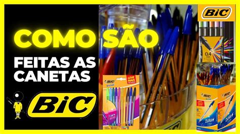 COMO SÃO FEITAS AS CANETAS BIC Como é FEITA a TINTA das