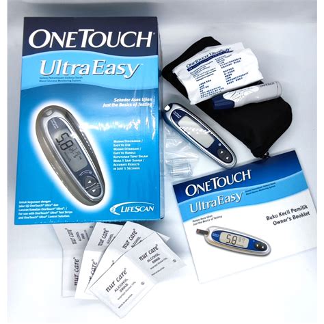 One Touch Ultra Easy Blood Glucose Monitoring Meter FOC 25 Strips 10